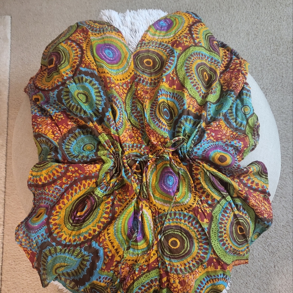 Updated*Green and brown  Multi color Savan Romper
